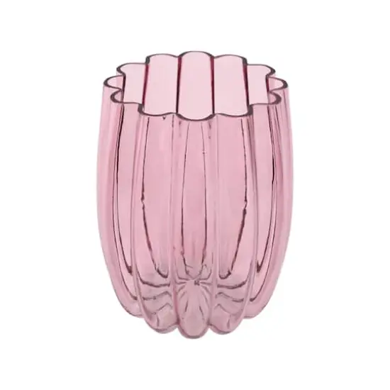 8" Pink Glass Tabletop Vase by Ashland&reg; {3}