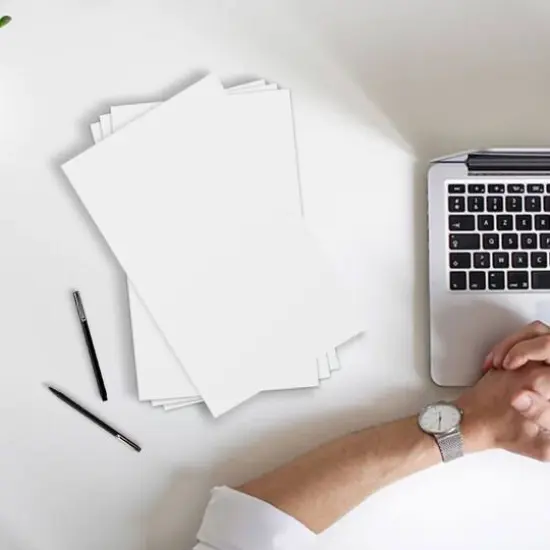 JAM Paper Bright White Wove Strathmore 11" x 17" 88lb. Cardstock {3}