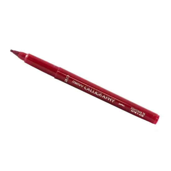 JAM Paper 2.0mm Calligraphy Pen, 2ct. Red {4}