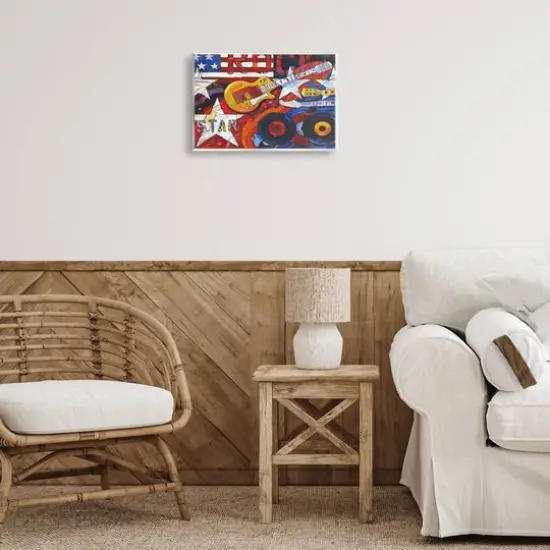 Stupell Industries Rockstar Americana Music Tribute Wall Plaque Art {3}