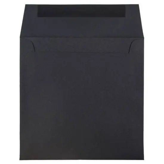 JAM Paper 6.5" x 6.5" Premium Invitation Envelopes, 25ct. Black Linen {4}