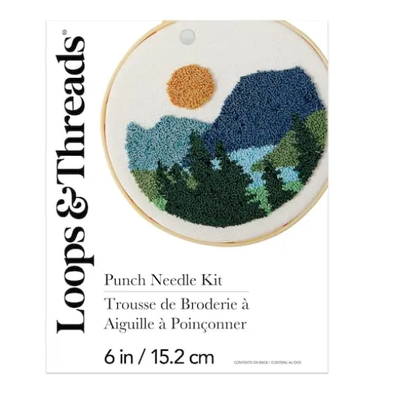 6" Mountains Punch Needle Kit by Loops & Threads&reg; {3}