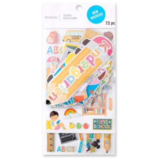 Kindergarten Dimensional Sticker Flip Pack by Recollections&trade; {5}