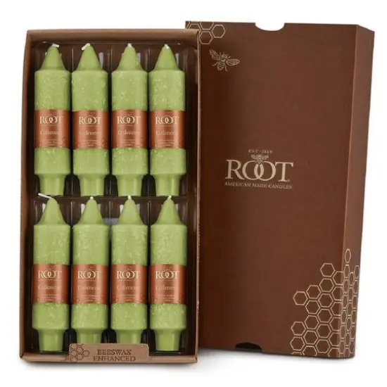 Root Candles 5" Unscented Timberline&trade; Collenette Taper Candles, 8ct. Willow {1}