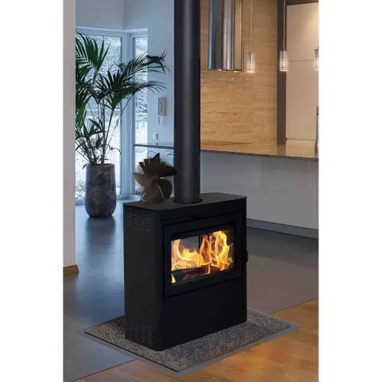 Hastings Home Black Self-Powered 4-Blade Wood Stove Fan {5}