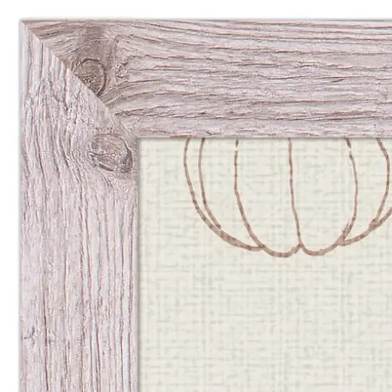 Dusty Rose Pumpkin Give Thanks Print in Western White Frame {4}