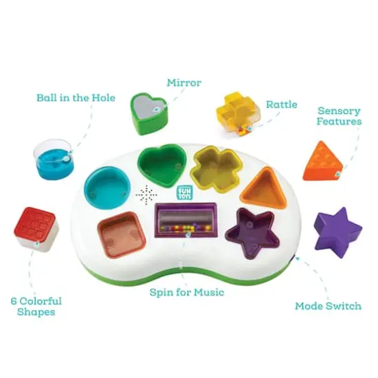 Nothing But Fun Toys Lights & Sounds Shape Sorter {3}