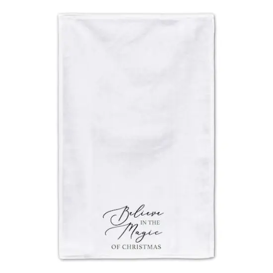 White Believe in Magic Tea Towel Set {5}