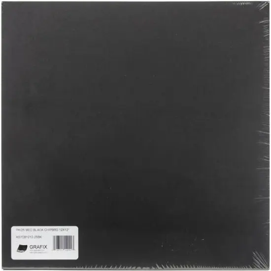 Grafix&reg; Black Medium Weight Chipboard Sheets, 25 Sheets {2}