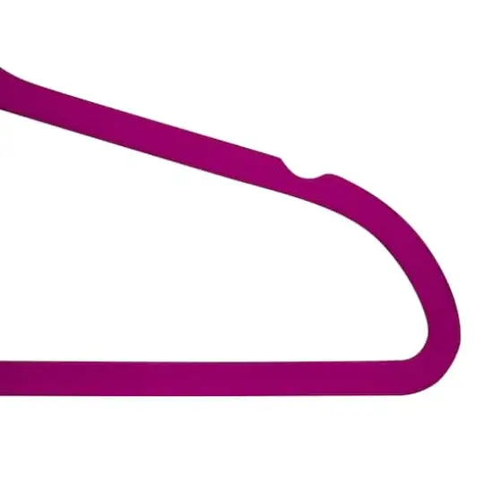 Simplify Super Slim Velvet Huggable Hangers, 10ct. Fuschia {8}