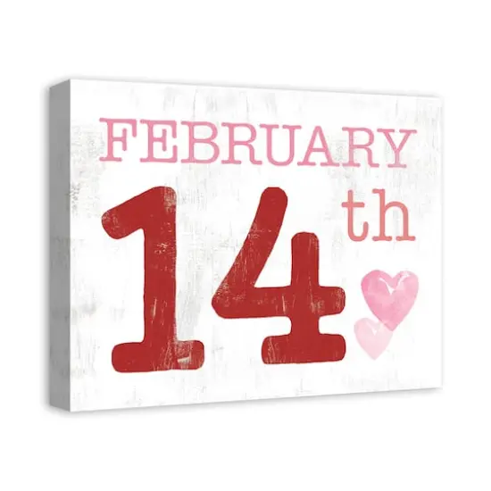 February Valentine's Date Canvas Wall Art {3}