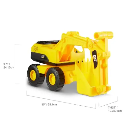 Funrise CAT&reg; Tough Rigs Construction 15" Yellow Toy Excavator {3}