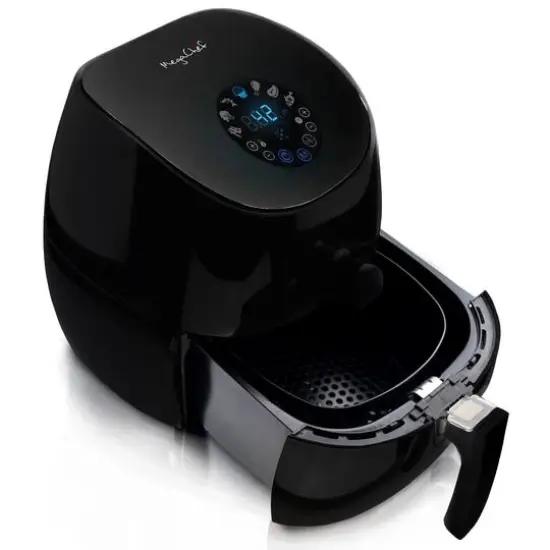 MegaChef 3.5qt. Sleek Black Airfryer & Multicooker With 7 Pre-programmed Settings {3}