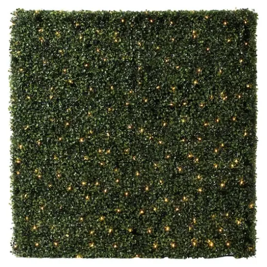 4ft. Pre-Lit Boxwood Hedge {1}