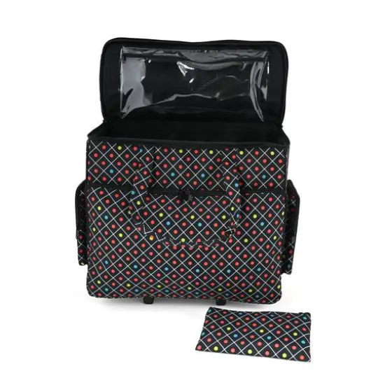 Dritz&reg; 2-Wheel Rolling Sewing Machine Tote {4}