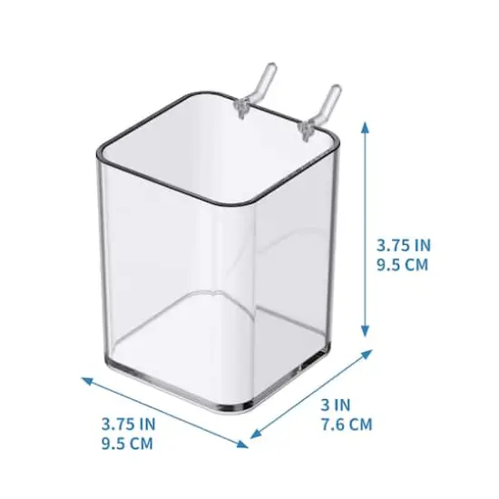 Small Clear Pegboard Storage Bin by Simply Tidy&trade; {5}