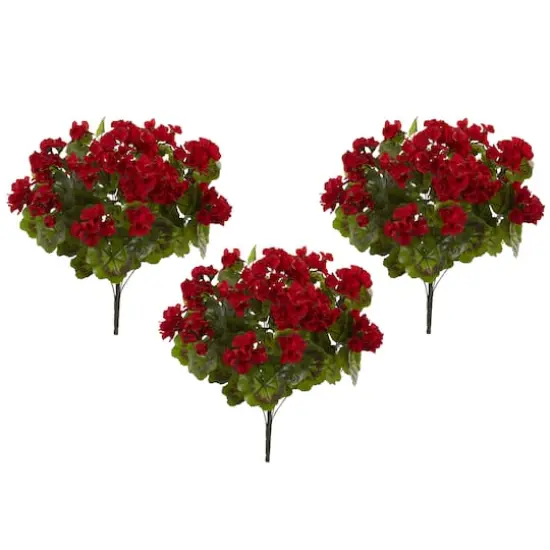 Red Geranium Bush, 3ct. {5}