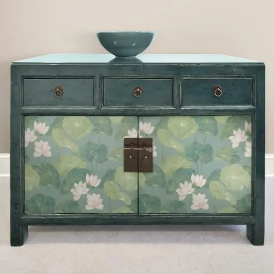 RoomMates Lily Pad Peel & Stick Wallpaper Blue/Green {5}