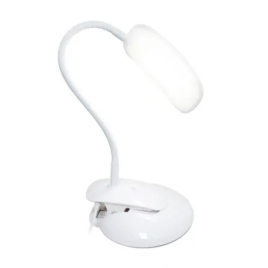 Simple Designs Flexi LED Rounded Clip Light White {12}