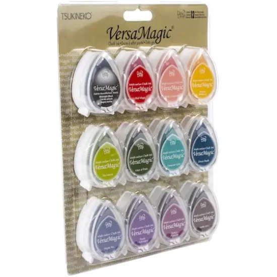 VersaMagic&reg; Dew Drop 12 Color Multi-Surface Chalk Ink Pads {3}