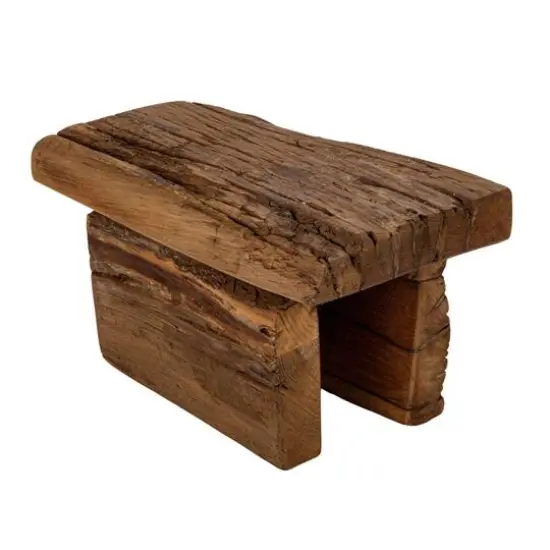 Hello Honey&reg; 6" Natural Decorative Reclaimed Wood Pedestal {1}