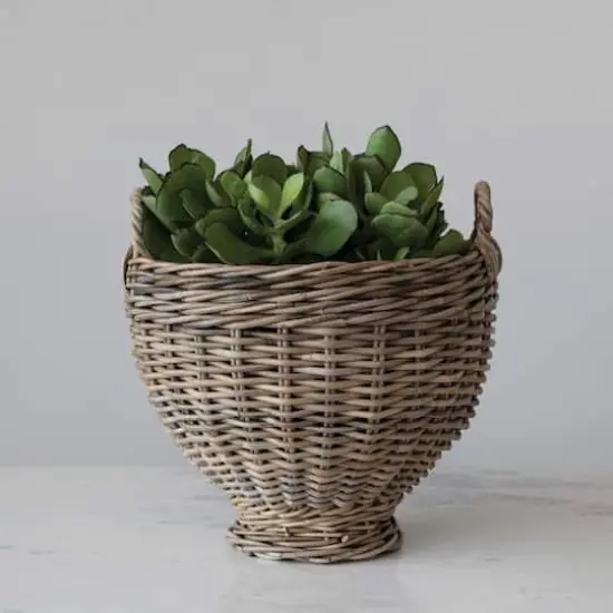 Hello Honey&reg; Medium Natural Woven Rattan Storage Basket {3}