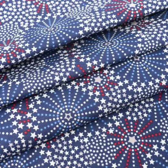SINGER Fireworks Stars Cotton Fabric {3}