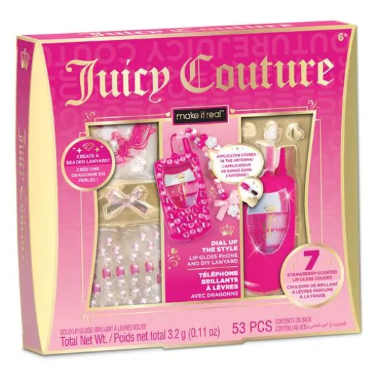 Make It Real&trade; Juicy Couture Dial Up the Style Lip Gloss Phone & DIY Lanyard Set {6}