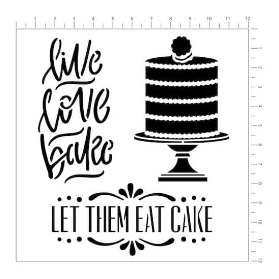 Coffee & Wine Stencils by Craft Smart&reg;, 12" x 12" {4}