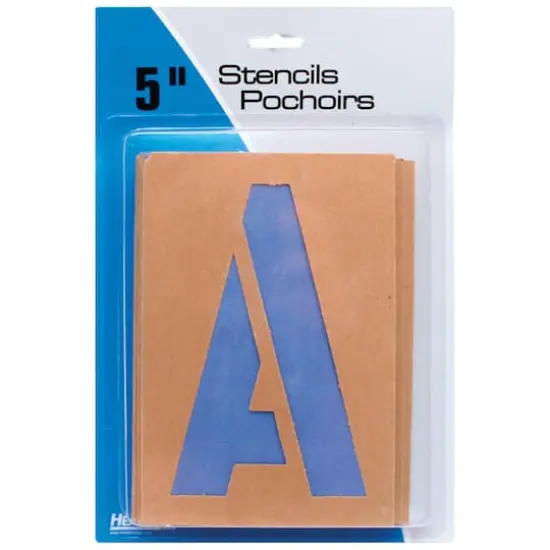 Headline/Geotype 5" Capital Letters & Numbers Stencils {1}