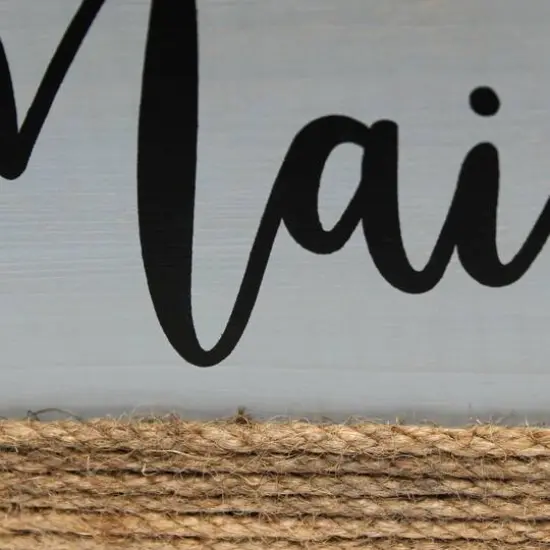 Elegant Designs Mail Script Mail Holder with Handles Black/Gray {8}