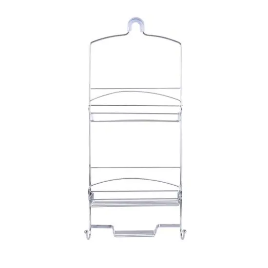 Bath Bliss Ellipse Collection Deluxe Shower Caddy White {2}