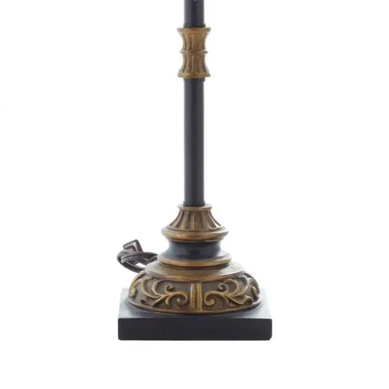 Brass Metal Tuscan Table Lamp, 33" x 10" x 10" {8}