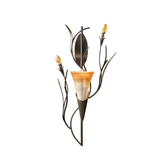 12.5" Dawn Lily Candle Wall Sconce {1}