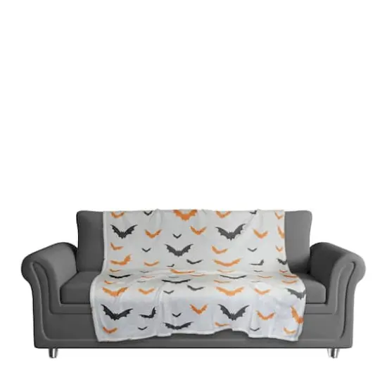 Halloween Bats Fleece Blanket {4}