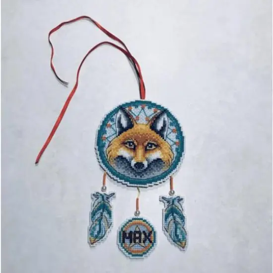 MP Studia Fox Ornament Plastic Canvas Counted Cross Stitch Kit {9}