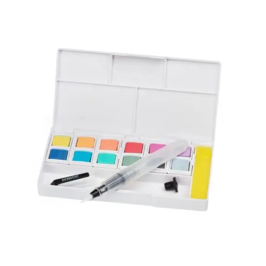 Derwent&reg; 12-Color Pastel Shades Paint Pan Set {4}
