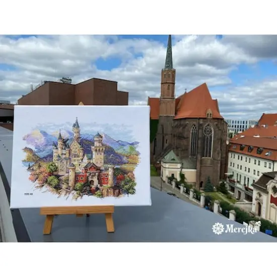 Merejka Neuschwanstein Castle Counted Cross Stitch Kit {5}