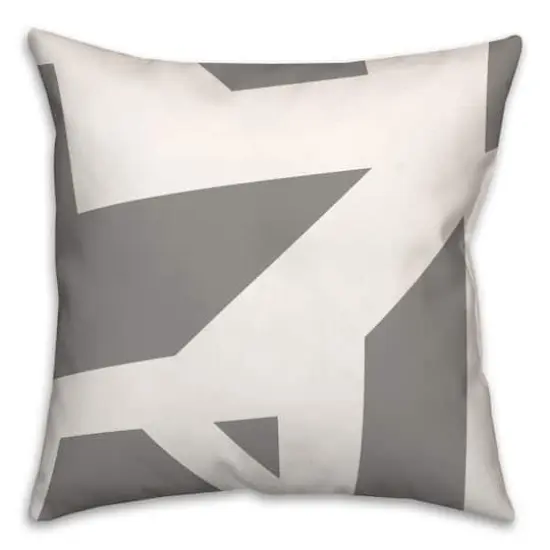 18" x 18" Geometric Blocks Versatile Throw Pillow Gray {1}