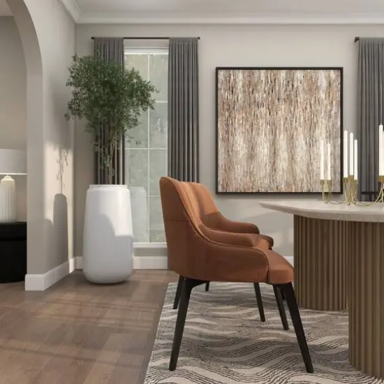 30" Tall White Floor Vase {13}