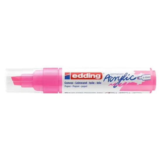 edding&reg; 5000 Broad Acrylic Marker Neon Pink {1}