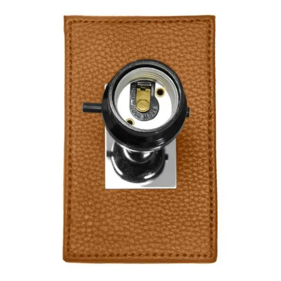 Lalia Home Lexington 21" Leather Table Lamp with USB Charging Port Tan {11}