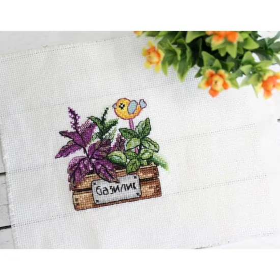 MP Studia Basil Counted Cross Stitch Kit {3}