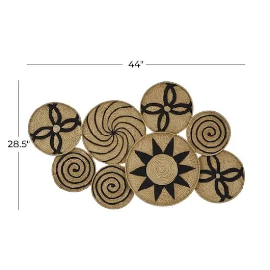 Tan & Black Iron Eclectic Wall Decoration {6}