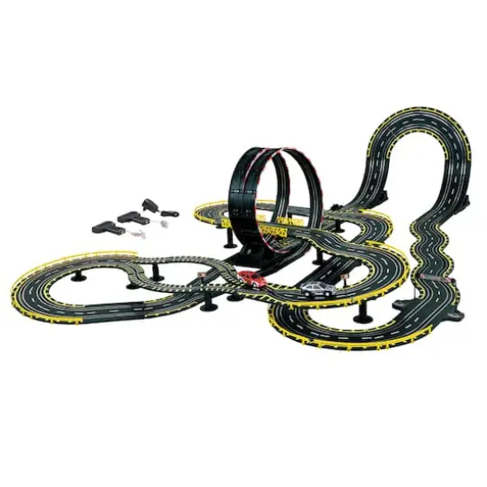 Golden Bright Big Racer Electric Powered Road Racing Set {3}