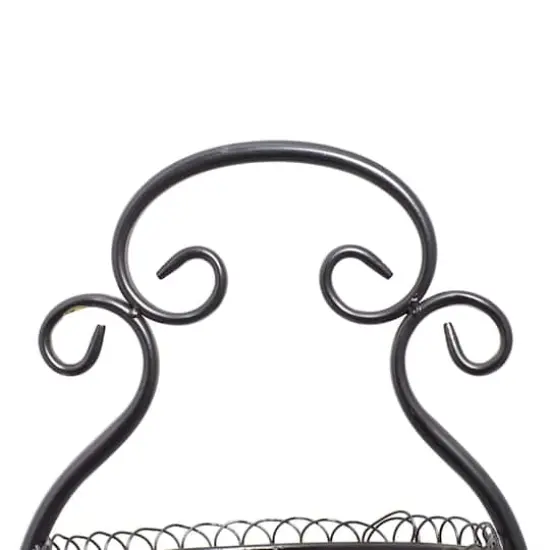 33" Black Iron Farmhouse 3 Tier Tray Stand {5}