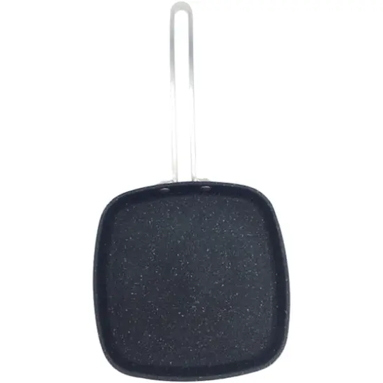 THE ROCK by Starfrit 6" Personal Griddle Pan With Stainless Steel Wire Handle {5}