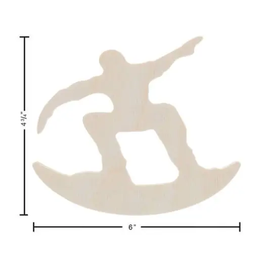 Leisure Arts&reg; 6" Rocking Skater Wood Shape {4}