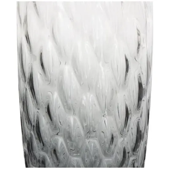 24" Black Ombre Handmade Glass Vase {8}