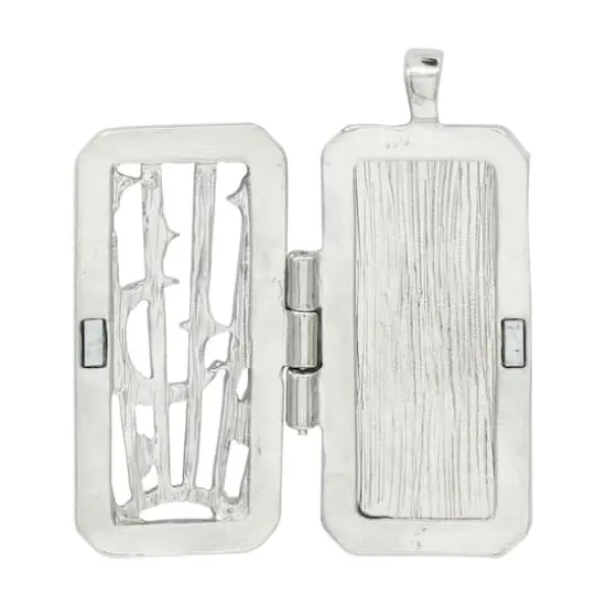 Silver Celestial Rectangle Locket by Bead Landing&trade; {4}